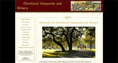 Desktop Screenshot of christovalvineyards.com