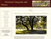 Tablet Screenshot of christovalvineyards.com